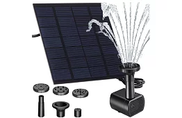 Napfény szökőkút a tóhoz – kerti szűrőszivattyú