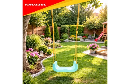 Gyermek színes hinta 3 az 1-ben - 30 kg-ig