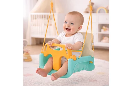 Gyermek színes hinta 3 az 1-ben - 30 kg-ig