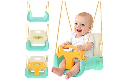 Gyermek színes hinta 3 az 1-ben - 30 kg-ig