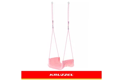 Gyermek színes hinta 3 az 1-ben - 30 kg-ig - rózsaszín-zöld