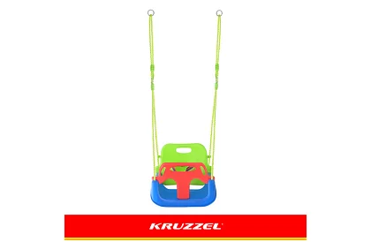 Gyermek színes hinta 3 az 1-ben - 30 kg-ig - zöldkék