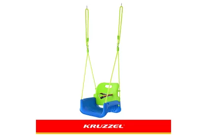 Gyermek színes hinta 3 az 1-ben - 30 kg-ig - zöldkék