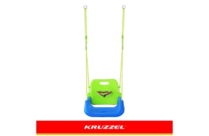 Gyermek színes hinta 3 az 1-ben - 30 kg-ig - zöldkék