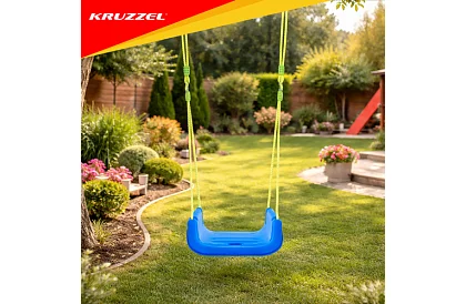 Gyermek színes hinta 3 az 1-ben - 30 kg-ig - zöldkék