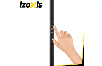 LED álló dimmelhető lámpa 180 cm – fekete távirányítóval