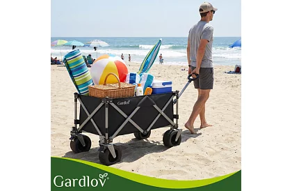 Összecsukható strand szállító kocsi  87 × 46 × 70 cm – max. 200 kg