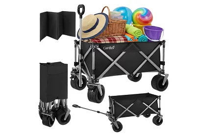 Összecsukható strand szállító kocsi  87 × 46 × 70 cm – max. 200 kg