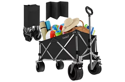 Összecsukható strand szállító kocsi  87 × 46 × 70 cm – max. 200 kg