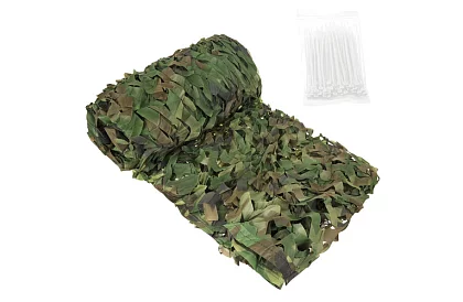 Katonai álcázó háló 3x6 méter + 100 húzó szalag