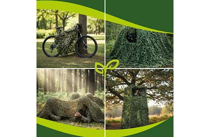 Katona álcázó háló 2x5 méter + 100 húzó szalag