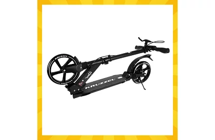 Összecsukható roller Black Hyperion 200 mm-es kerekekkel