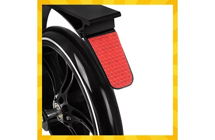 Összecsukható roller Black Hyperion 200 mm-es kerekekkel