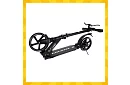 Összecsukható roller Black Hyperion 200 mm-es kerekekkel