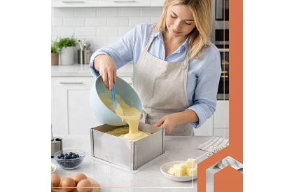 Állítható téglalap alakú tortaforma 20–38 × 24–45 cm, magasság 15 cm