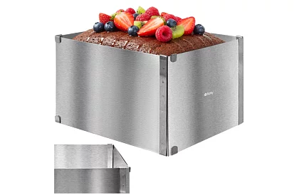 Állítható téglalap alakú tortaforma 20–38 × 24–45 cm, magasság 15 cm