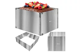 Állítható téglalap alakú tortaforma 20–38 × 24–45 cm, magasság 15 cm
