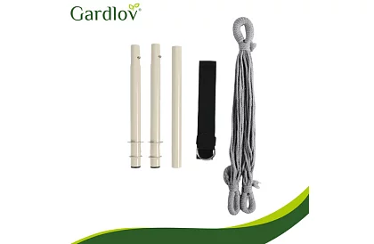 Kerti függőfotel BOHO 2 az 1-ben - szürke