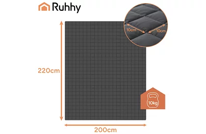 Zátěžes antistress takaró 10 kg – 200 × 220 cm