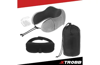 Utazási párna nyakra, repülőre, autóba + kiegészítők