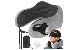 Utazási párna nyakra, repülőre, autóba + kiegészítők