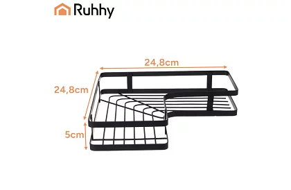 Sarok fürdőszobai polc - 2 darabos készlet