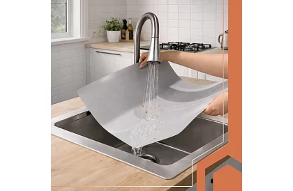 Csúszásgátló szőnyeg fiókokhoz 500 × 50 cm – szürke