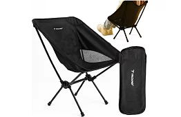 Összecsukható kemping szék 120 kg-ig – fekete