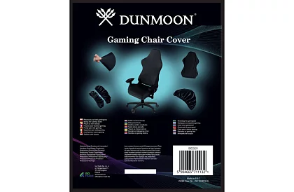 Univerzális játékosszék huzat – fekete