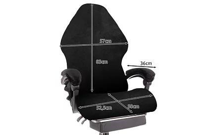 Univerzális játékosszék huzat – fekete