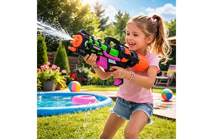 Víziós pisztoly 60 cm-es tartálly 1,25 l – lőtávolság akár 6 m