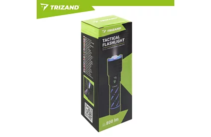 LED újratölthető taktikai lámpa 800 lm, 5000 mAh