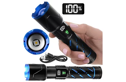 LED újratölthető taktikai lámpa 800 lm, 5000 mAh