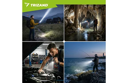 LED újratölthető taktikai lámpa 800 lm, 5000 mAh