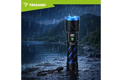 LED újratölthető taktikai lámpa 800 lm, 5000 mAh