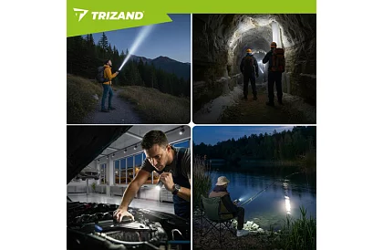 LED újratölthető taktikai lámpa 1500 lm, 5000 mAh