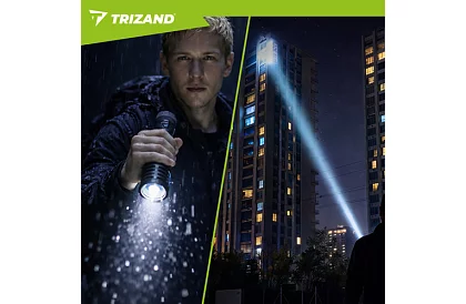 LED újratölthető taktikai lámpa 1500 lm, 5000 mAh