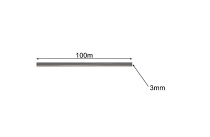 Fűrészszál bozótvágóhoz 3 mm x 100 m - megerősített, négyzetes