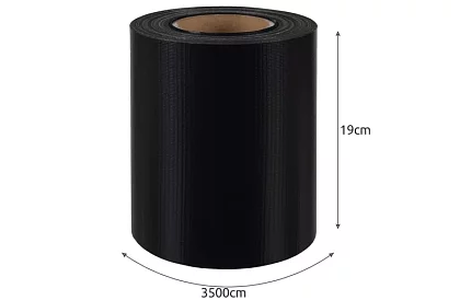 Fekete kerítés árnyékoló szalag – panel 450 g/m2 + klipszek