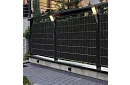 Fekete kerítés árnyékoló szalag – panel 450 g/m2 + klipszek