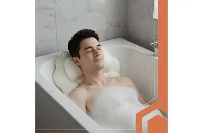 Relaxaáló párna a kádba 43x40 cm