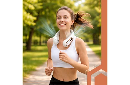Nyakra szerelhető ventilátor, mini hűtő ventilátor