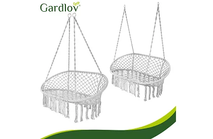 Kerti kétszemélyes hinta párnával