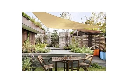 Napernyőző napernyő háromszög 3 × 3 × 3 m – bézs