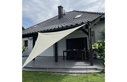 Napernyőző napernyő háromszög 3 × 3 × 3 m – bézs