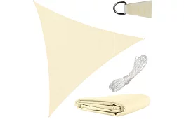 Napernyőző napernyő háromszög 3 × 3 × 3 m – bézs