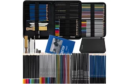 XXL Professzionális vázlatkészítő készlet – 74 darab tokban