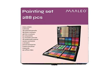 Nagy festő készlet bőröndben 288 db