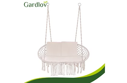 Kerti kétszemélyes hinta párnákkal - 300 kg-ig