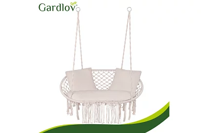 Kerti kétszemélyes hinta párnákkal - 300 kg-ig